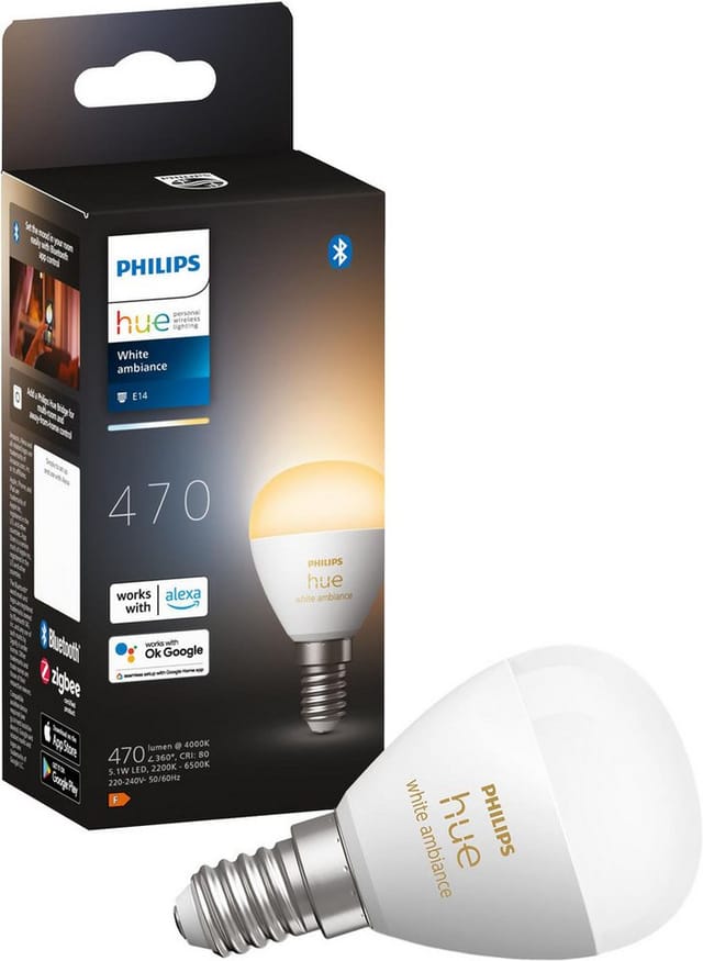 White Ambiance E14 - Smarte Lampe Tropfenform - 470, LED-Lampe