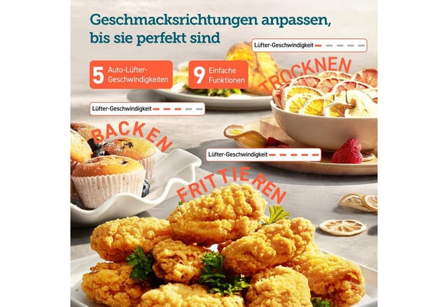 Heißluftfritteuse TurboBlaze CAF-DC602-KEUR