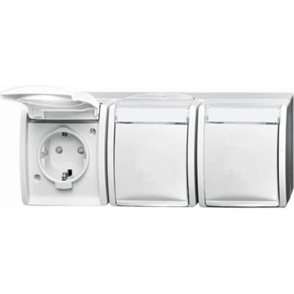Steckdose 2300/3 Einbau Aufputz