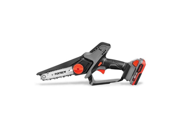 Akku Handastschere 20v, 1,44kg Gewicht, Schwertgröße Von 15cm, Durchmesser Von 10cm Und Einer Kettengeschwindigkeit Von 4,6m/s Fx-e1has20set - Fuxtec