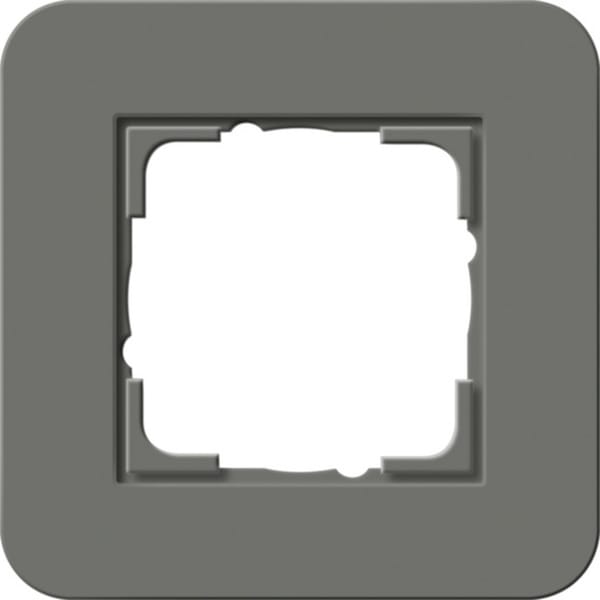 Abdeckrahmen einsfach mit Trägerrahmen Soft-Touch Oberfläche, Abdeckung