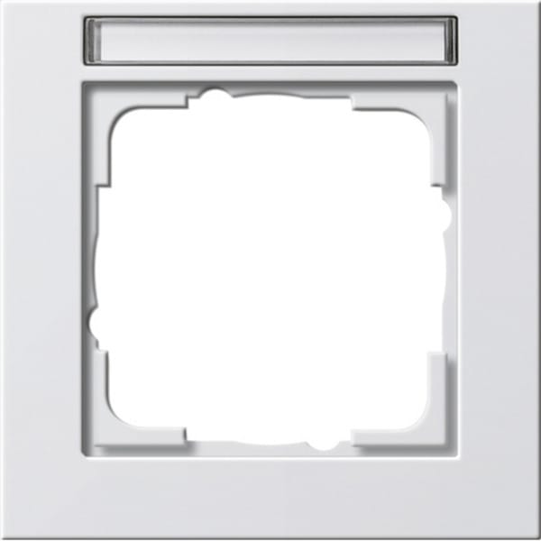 Abdeckrahmen mit Beschriftungsfeld 1-fach