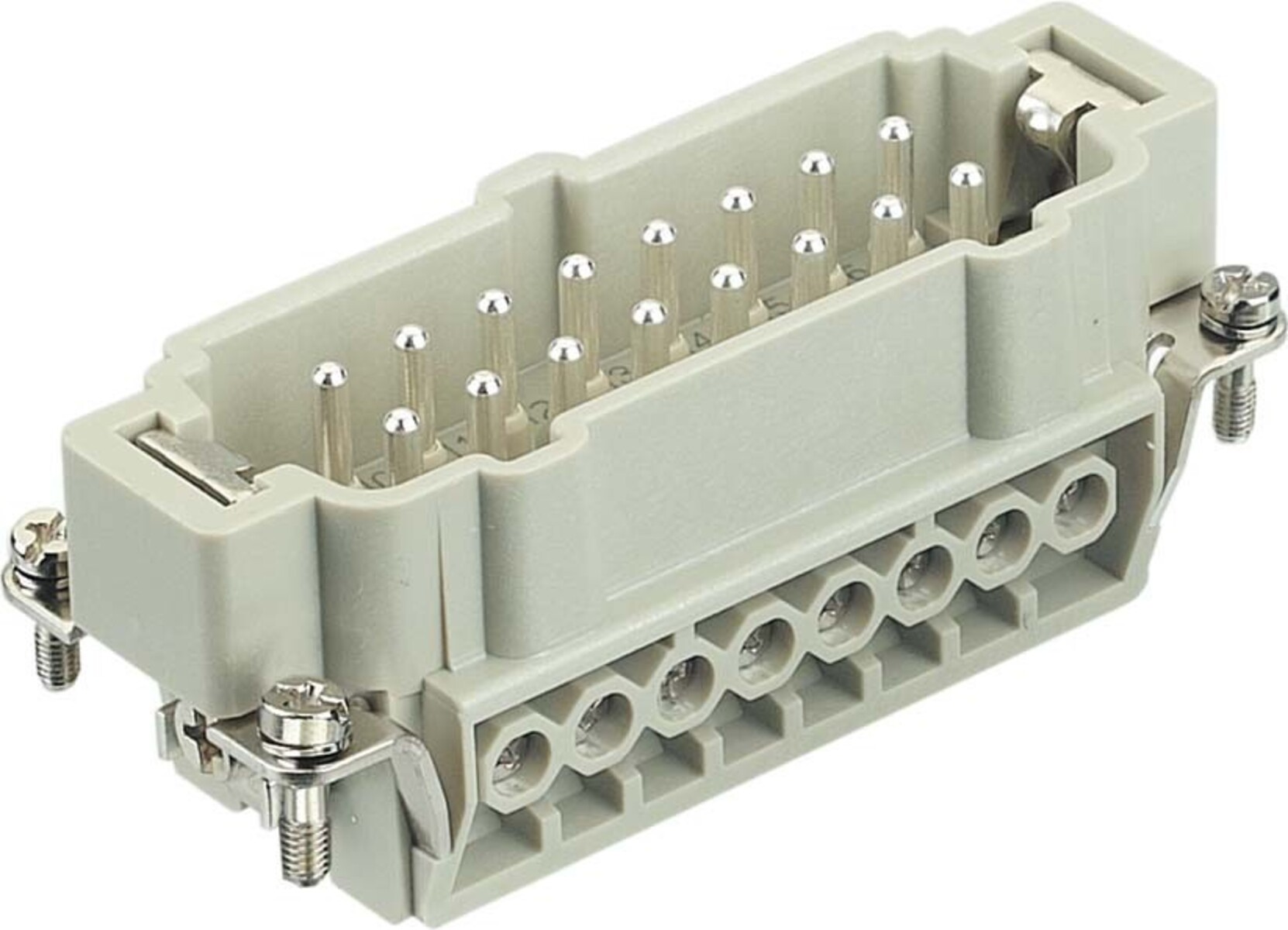 Stifteinsatz E 16p Schraubanschl. 1-16 Harting 09330162601