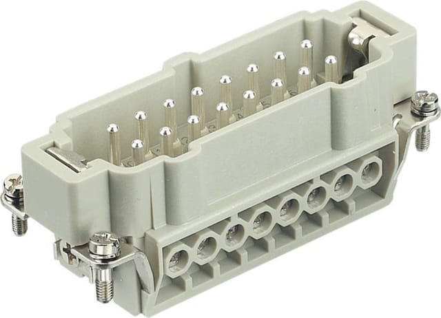 Stifteinsatz E 16p Schraubanschl. 1-16 Harting 09330162601