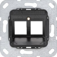 Modular Jack 1 2fach Unterputz Tragring, Steckdose Bild 2