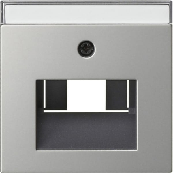 Abdeckung für UAE/IAE (ISDN) und Netzwerk Anschlussdose mit Beschriftungsfeld, Zentralplatte
