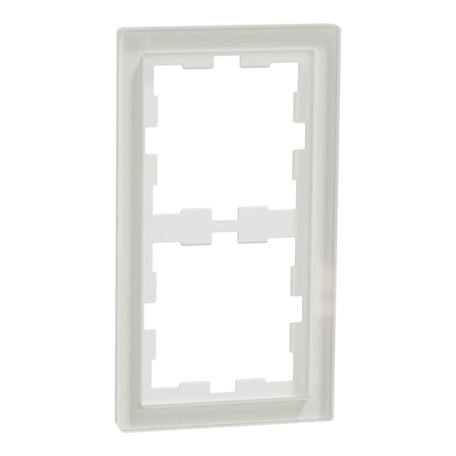 Merten Rahmen 2f.kristallws D-Life Glas MEG4020-6520