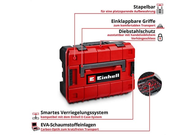 E-Case Werkzeugkoffer Mechanik, 201-teilig, Werkzeug-Set