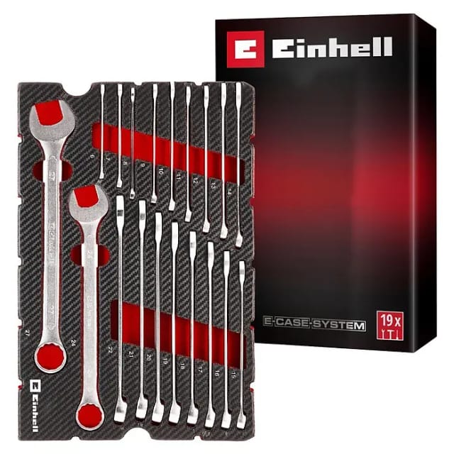 Gabelringschlüssel-Set, in E-Case-Einleger, Werkzeug-Set
