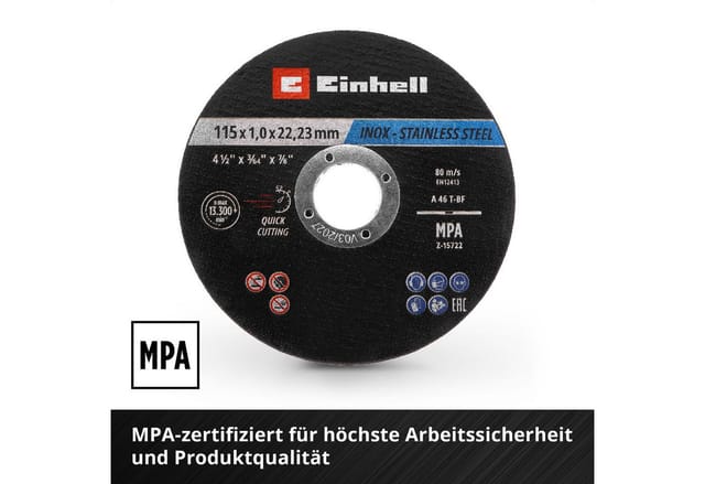 Trennscheibe dünn, Ø 115 x 1,0mm, 50 Stück