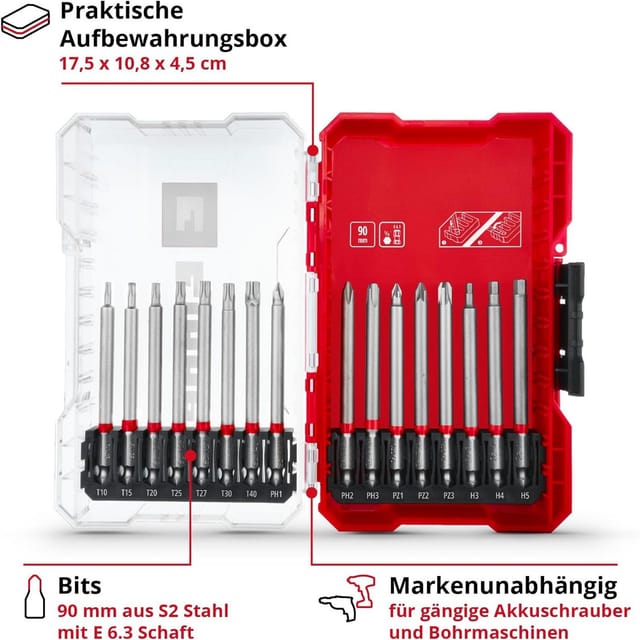 Bit-Set in M-CASE, 16-teilig, Bit-Satz