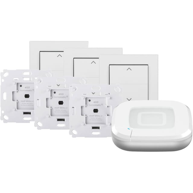 Starter Set Rollladensteuerung für 3 Rollläden, Steuermodul