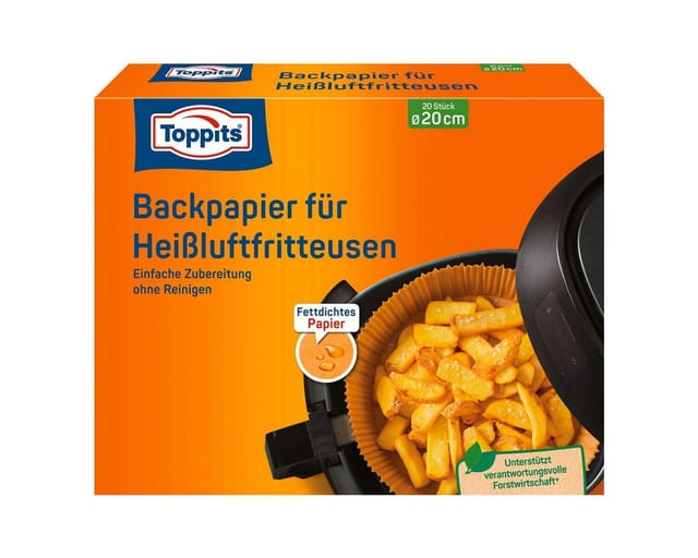 Toppits Backpapier für Airfryer
