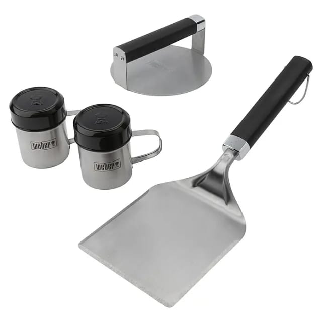 Smashed Burger Set, für Plancha, 4-teilig , Presse