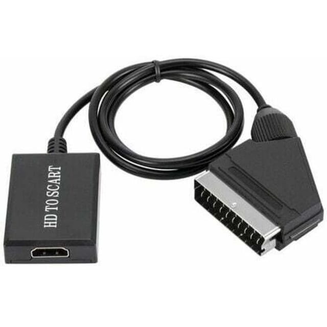 Kcvv – Hdmi-zu-scart-konverter 1080p – Plug & Play – Ntsc/pal-kompatibel – Audio-video-adapter Für Hdmi-geräte