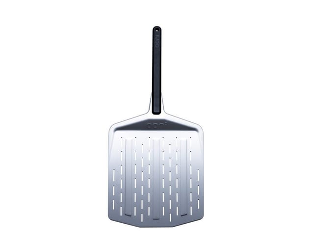 Premium Pizzaheber 12", perforiertes Aluminium, Grillbesteck