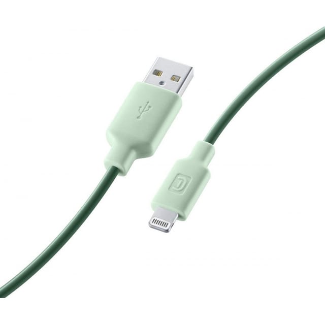 Cellularline Lade- Und Datenkabel Grün 100cm Usb Type-a Auf Apple Lightning Usbdatamfismartg