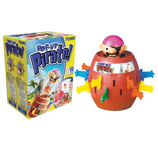 Pop Up Pirate Actionspiel für 2 bis 4 Spieler ab 4 Jahren, Brettspiel