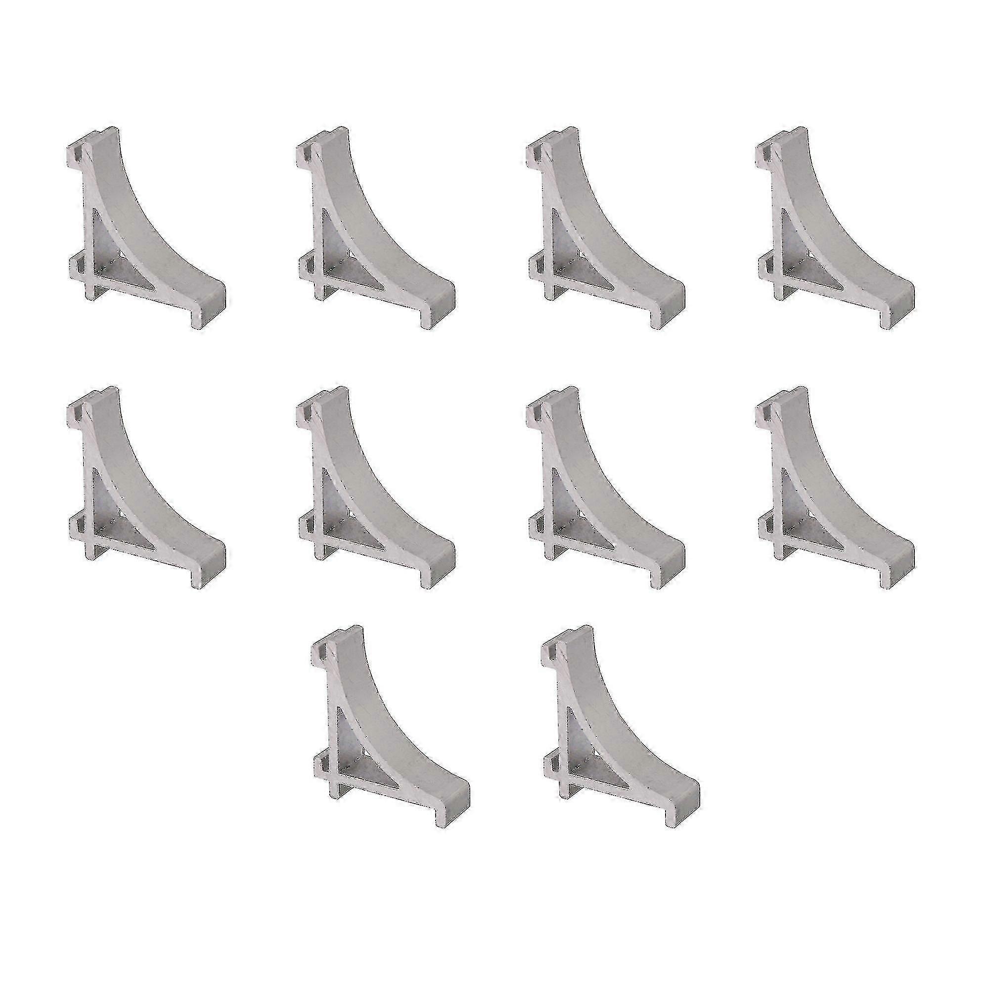 10 Silberfarbene Kühlschrankregalhaken Aus Aluminiumlegierung, 2,3 Cm