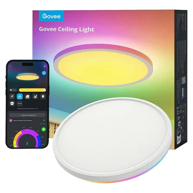 30cm RGBWW + RGBIC Round Smart Ceiling Light, LED-Leuchte