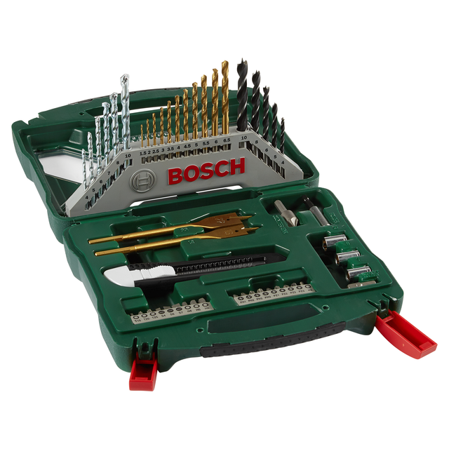 X-Line Titanium Bohrer- und Schrauber-Set, 50-teilig, Bohrer- & Bit-Satz