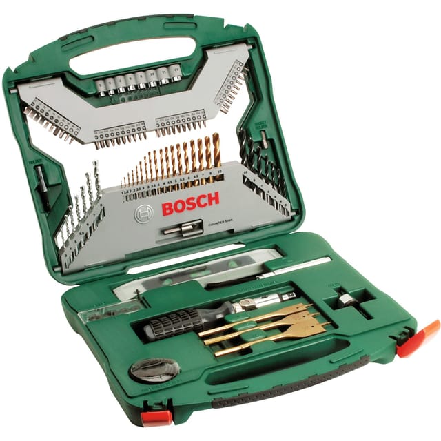 X-Line Titanium Bohrer- und Schrauber-Set, 100-teilig, Bohrer- & Bit-Satz