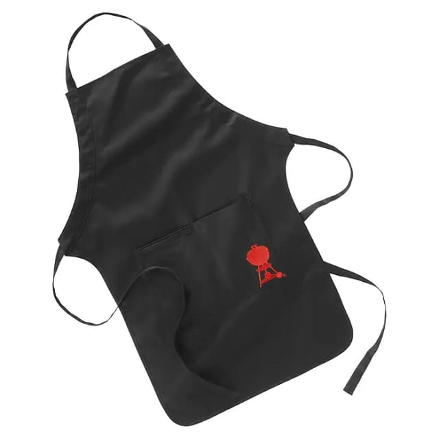 Grill­schür­ze, schwarz mit rotem Kettle Grill 6474, Schürze