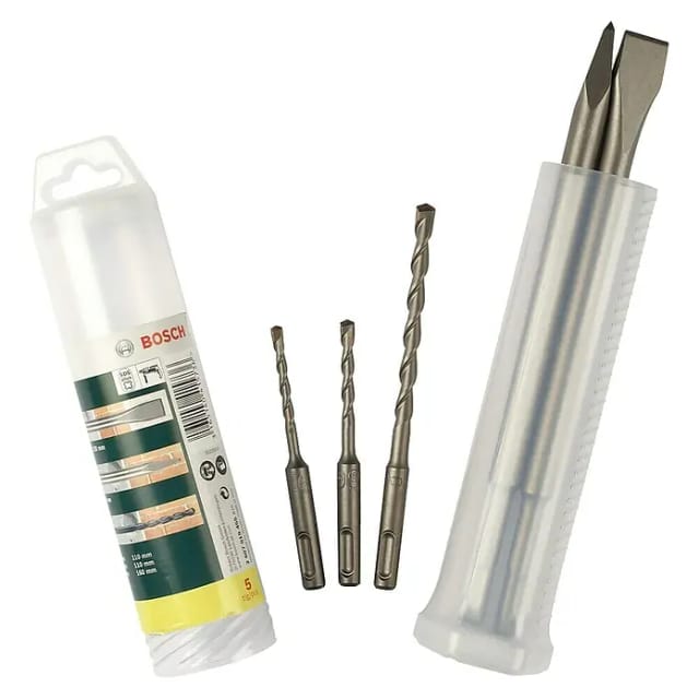 Meißel- und Hammerbohrer-Set SDS-plus, Meißel- & Bohrer-Satz