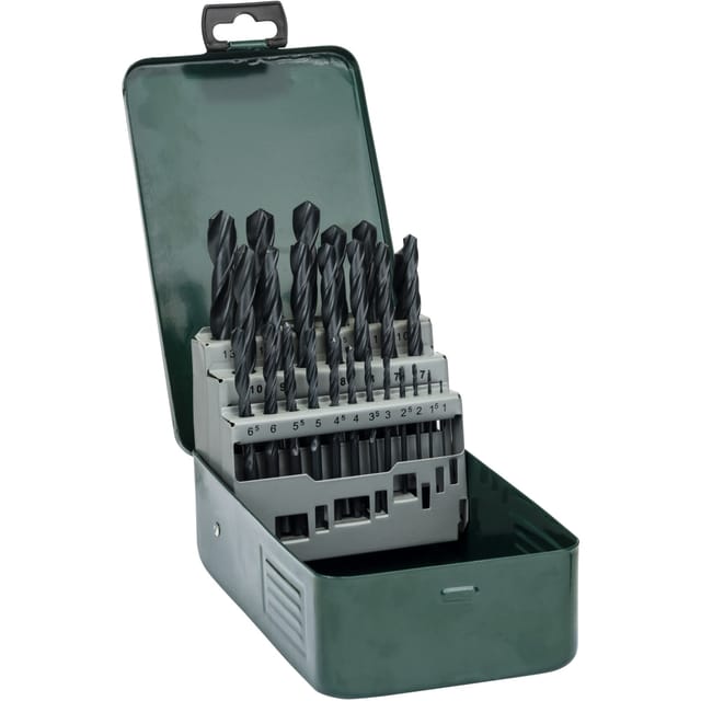 HSS-R-Metallbohrer-Satz, 25-teilig