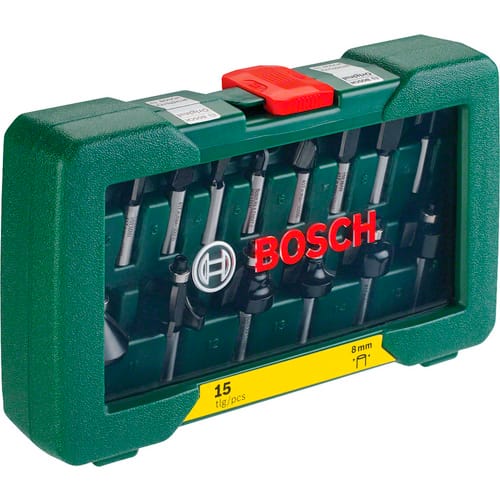 Wolfram-Carbide-Fräser-Set, 15-teilig