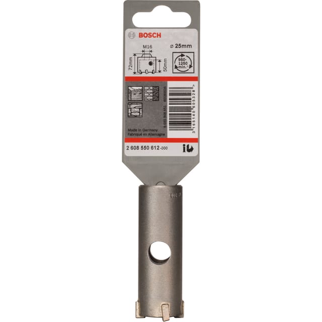 PRO SDS plus-5 Core Cutter Hohlbohrkrone, Ø 25mm, Bohrer