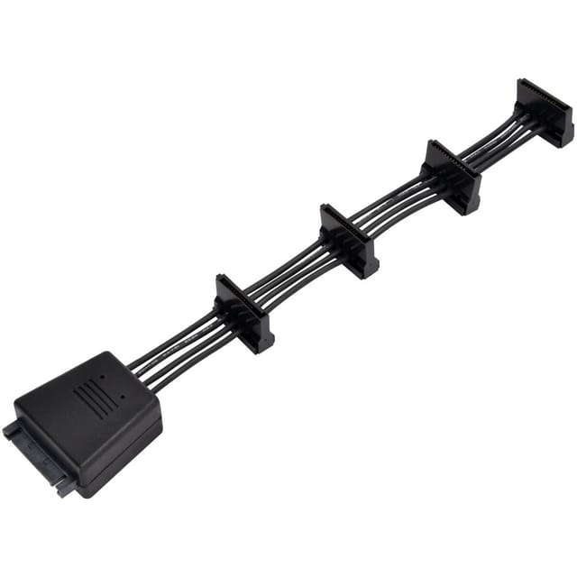 SST-CP06-E4, 1x 15-Pin-SATA > 4x 15-Pin-SATA, Kabel