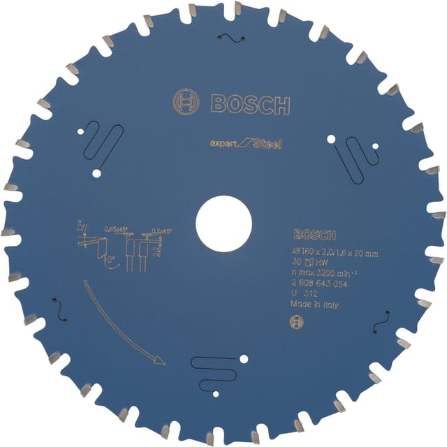 EXPERT Steel Kreissägeblatt, Ø 160mm, 30Z