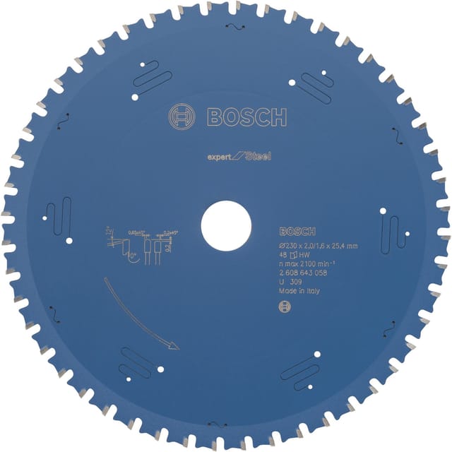 EXPERT Steel Kreissägeblatt, Ø 230mm, 48Z