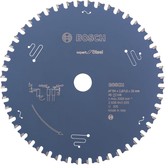 EXPERT Steel Kreissägeblatt, Ø 184mm, 48Z