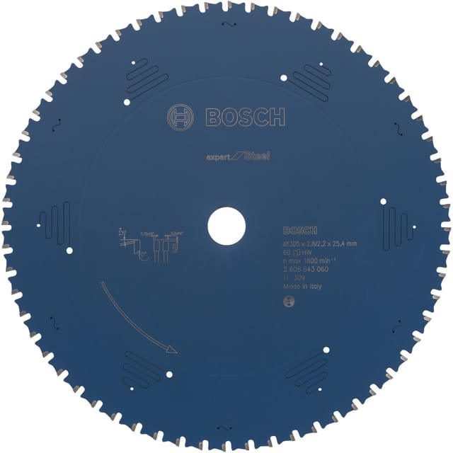 EXPERT Steel Kreissägeblatt, Ø 305mm, 60Z