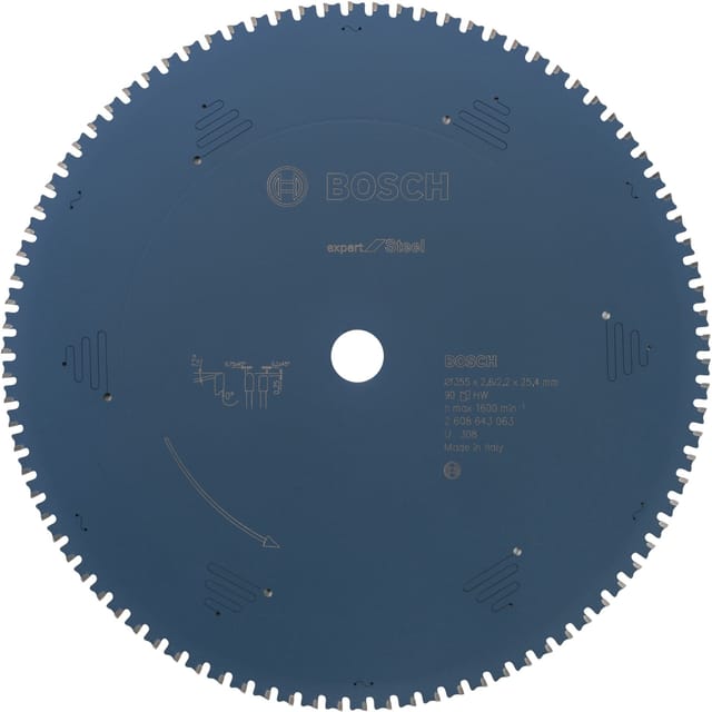 EXPERT Steel Kreissägeblatt, Ø 355mm, 90Z