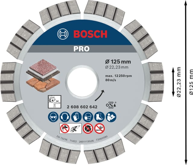 PRO Stone Diamanttrennscheibe, Ø 125mm