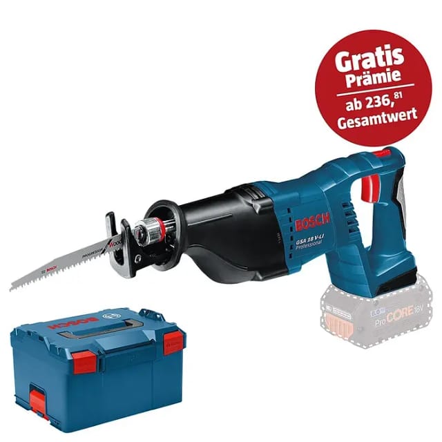 Akku-Säbelsäge GSA 18 V-LI Professional, 18Volt