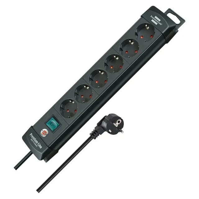 Premium-Line Steckdosenleiste 6-fach