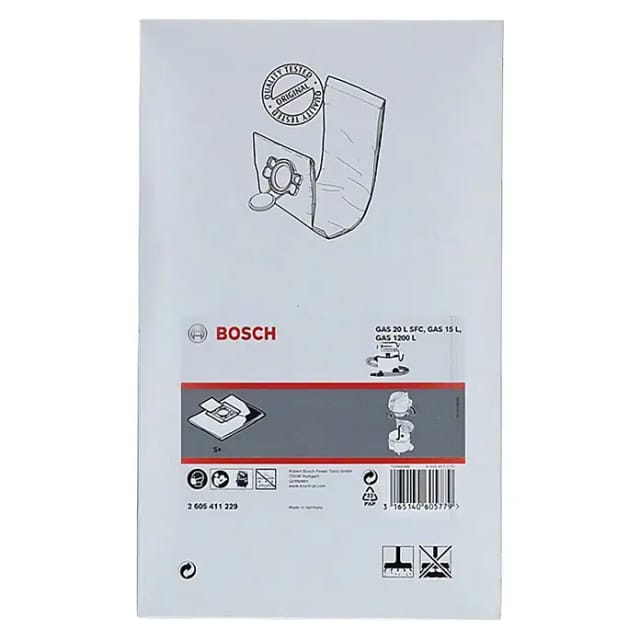 Vliesfilterbeutel GAS 20 L SFC, Staubsaugerbeutel