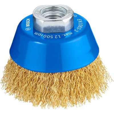 PRO Metal clean Topfbürste, Ø 70mm, vermessingt