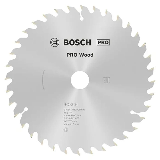 PRO Wood Kreissägeblatt, Ø 165mm, 36Z