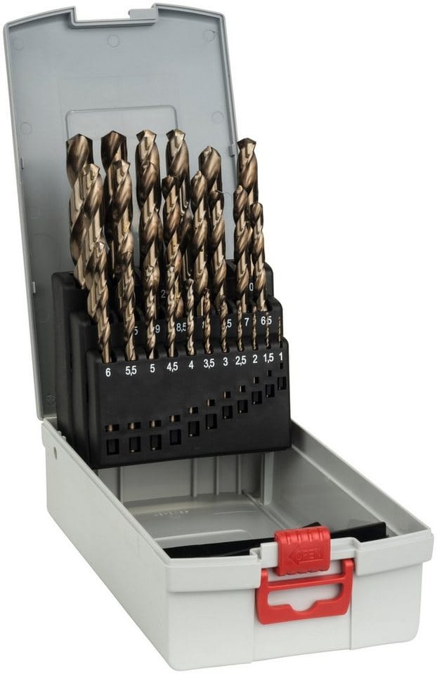PRO Stainless Steel HSS-Co Metallbohrer-Satz, 25-teilig
