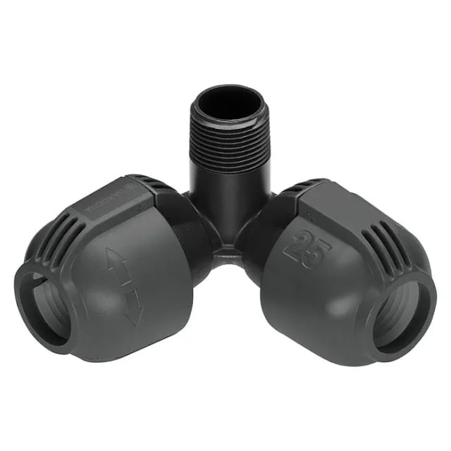Sprinklersystem Winkelstück 2x 25mm > 3/4", Verbindung