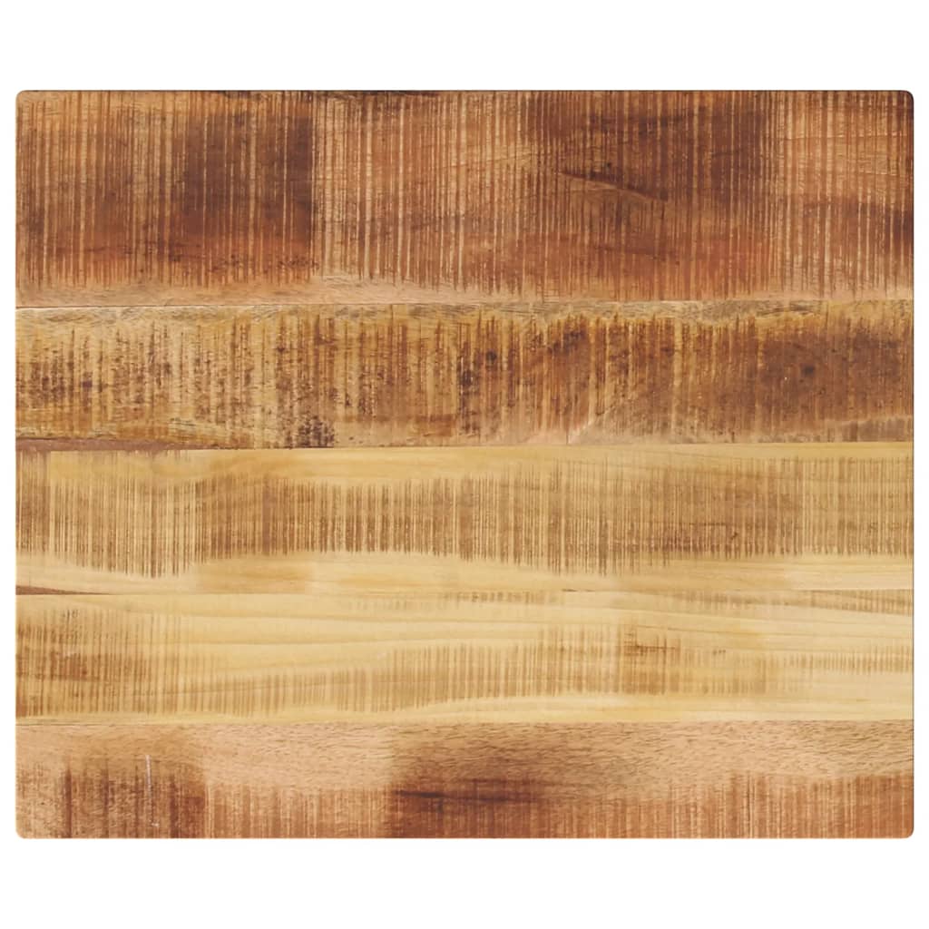Tischplatte 60x50x2,5 Cm Rechteckig Raues Massivholz Mango Vidaxl