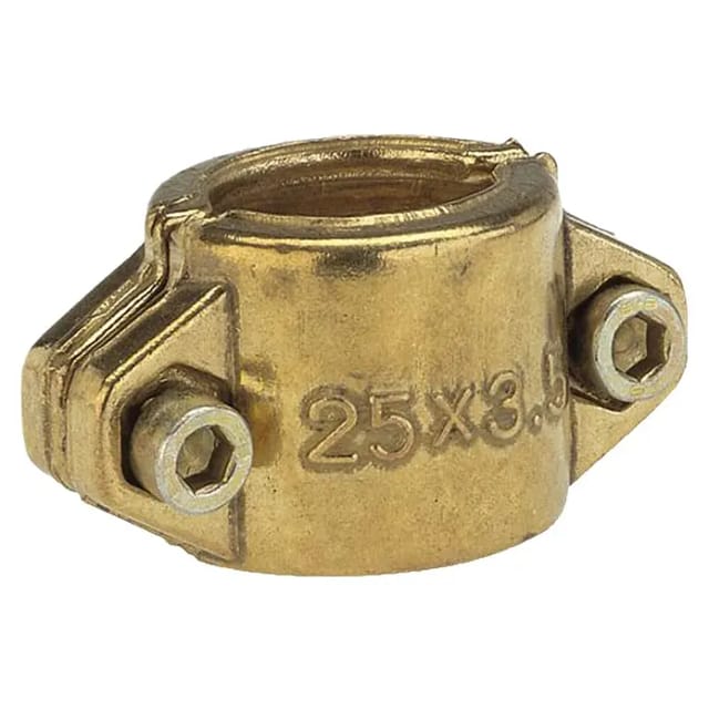 Messing Klemmschale für 25mm (1")-Schläuche, Halterung