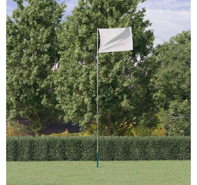 Teleskop-fahnenmast Silbern 5,5 M Aluminium Vidaxl