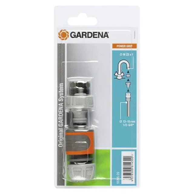 Schnellanschluss-Satz für 13mm (1/2")- und 15mm (5/8")-Schläuche, Hahnstück
