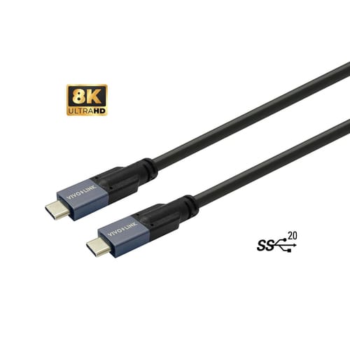 Usb-c 3.2 Gen 2 Kabel 6m Schwarz Vivolink Prousbcmm6